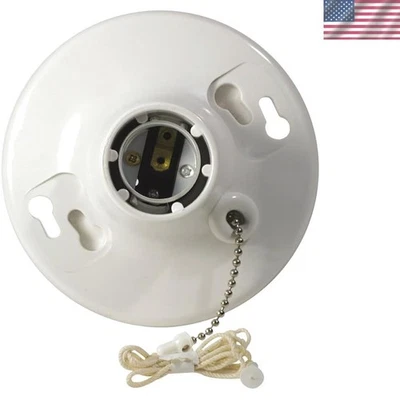 R50-0 1 шт. верхний проводной держатель лампы с выдвижной цепью, 660 Вт, лампа накаливания/флуоресцентный... - Изображение 1 из 2