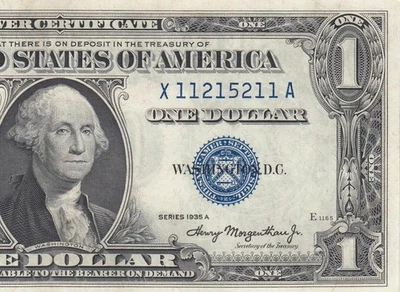 1935-A UNITED STATES SILVER CERTIFICATE $1 "X" (( GEM UNC )) - Image 1 of 4