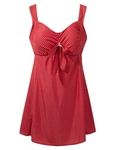 Wantdo Women's Plus Size Bathing Suit U Back Tummy Control One Piece Swimsuit - Picture 1 of 54