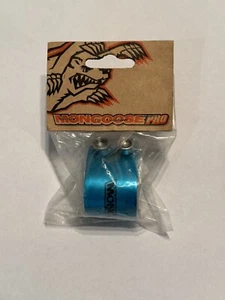 NOS 1” Mongoose Pro Double 25.4 Seat Post Clamp Blue Anodized OLD SCHOOL BMX Gt - Picture 1 of 7