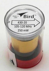 Bird 430-20 Thruline Model 43 Wattmeter Element Slug  250 mW  105-120 MHz - Picture 1 of 1