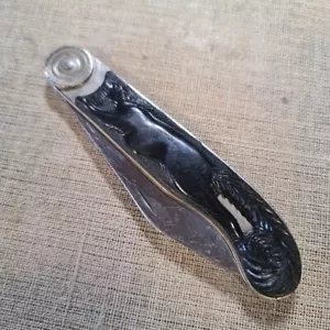 Coltello tascabile pieghevole vintage scoiattolo URSS sovietico nuovo - Foto 1 di 8