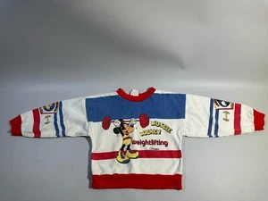 Vintage Muscle Mickey Weightlifting Champ Shirt Size 6 Disney 90s MIUSA Read* - Picture 1 of 11
