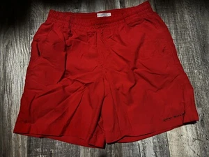 Boys COLUMBIA Red Swim Shorts Bathing Suit Size Medium (10-12) - Picture 1 of 4