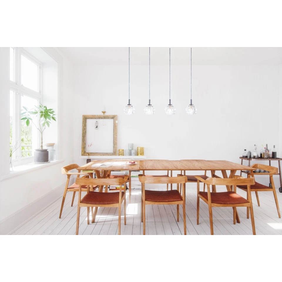 Colgante SAFAVIEH Lanson 4 luces 30,5 pulgadas | Cromo | Foto 1 de 4