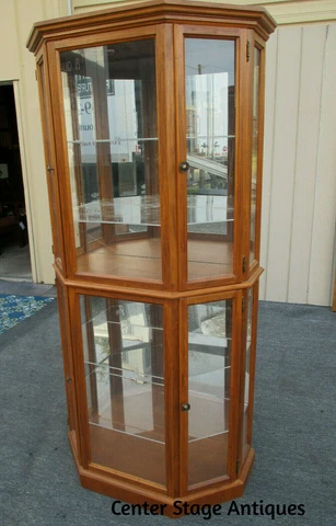 62642  Modern Curio China Display  Cabinet Cover