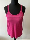 Nike Ladies Vest Gym Top Size Xs Strappy Bright Pink - Pics For Specs