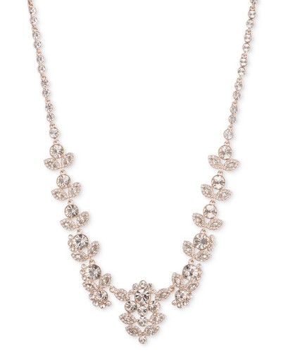 Collana collare multicristallo Givenchy rosa tono oro $175 GO50