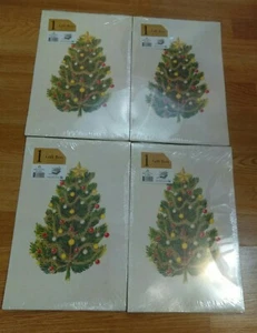 Lot of 4 Christmas Shirt Boxes for Christmas Tree Gift Boxes USA made New - Picture 1 of 5