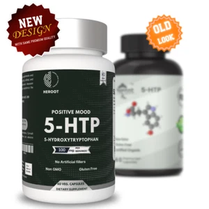 Suplemento 5-HTP 100mg - Apoyo al estrés para el estado de ánimo, el sueño y la relajación - 60 cápsulas - Imagen 1 de 8