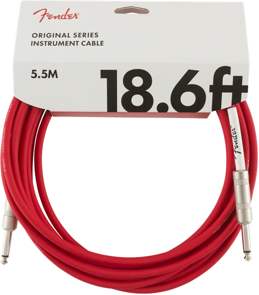 Fender 0990520010 Original Series Instrument Cable 18.6' Fiesta Red