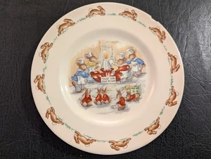 ROYAL DOULTON BUNNYKINS BREAD PLATE - Toast For Tea To-day. 1954 - Picture 1 of 5