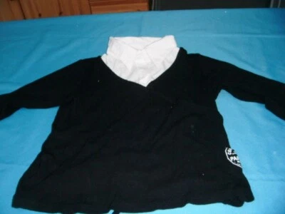 Shirt Oberteil Umstandsmode C&A Gr. L44/46 Doppeloptik Bluse mit Pulli Bindeband - Bild 1 von 4