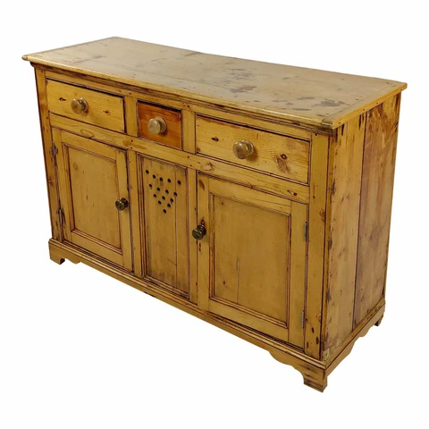 Vintage Country Farm Pine Cabinet Server Cover