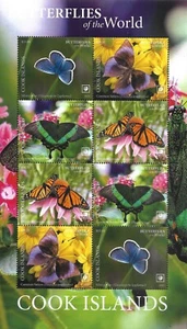 COOK ISLANDS - 2020 MNH "BUTTERFLIES" Souvenir Sheet , PART II !!! - Picture 1 of 1
