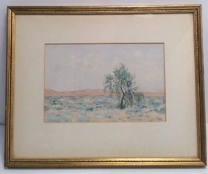 California Artist Kurt Reineman Desert Willow 1941 Oil On Canvas Framed Art - Picture 1 of 12