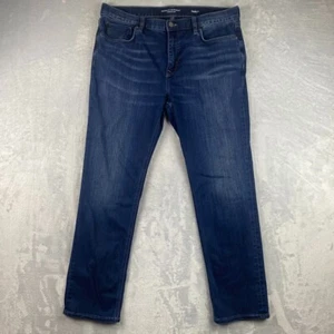 Banana Republic Traveler Jeans Mens 36x30 Blue Slim Fit Dark Wash Denim - Picture 1 of 12