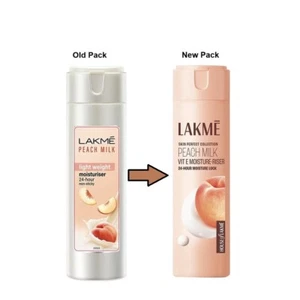 Lakme Peach Milk Light Weight Non Sticky moisturizer Body lotion 200ml - Picture 1 of 7