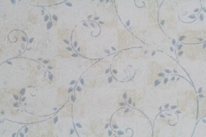 NOS York Wallpaper Double Roll Leafy Vine Distressed Check Farmhouse Cottagecore - Picture 1 of 12