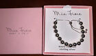 Sterling Silver Mia Fiore Balls Bracelet Cord NWT 7”Italy Made In Italy NIB