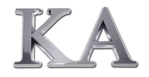 College Greek Fraternity Kappa Alpha Chrome Auto Emblem - Picture 1 of 1