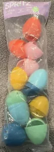 Plastic Refillable Easter Eggs 12 party - A0030 - Picture 1 of 5