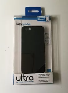 NEW LIFEWORKS Ultra Thinnest Protective Case iPhone 5 5S Black Cellphone Cover - Picture 1 of 1