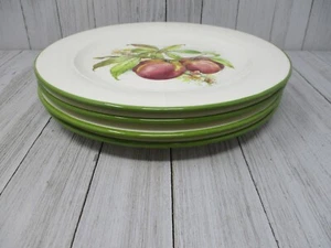 Lot of 4 Vintage Ceramiche Apple Design Plates Made in Italy 8-1/4" - Picture 1 of 11