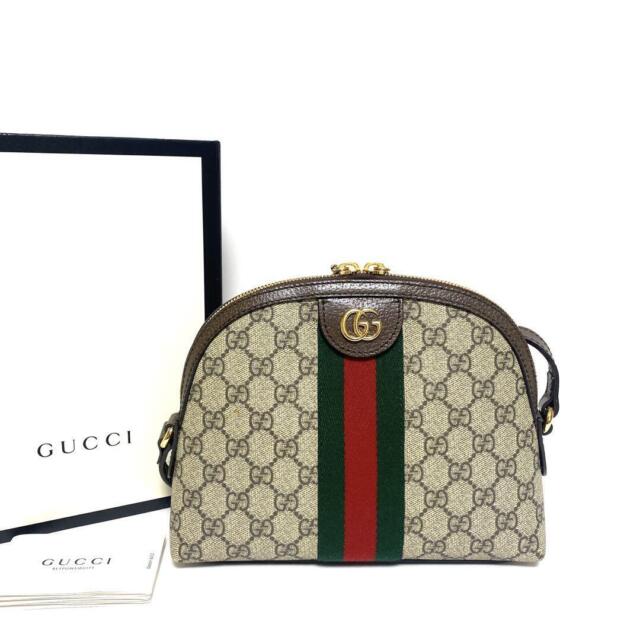 Mochila Gucci Original GG Canvas Bege e Ébano Feminina