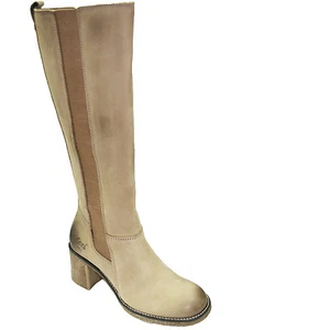 KICKERS Bottes femme KILFO femme cuir nubuck beige vieilli taille 37 - Imagen 1 de 8