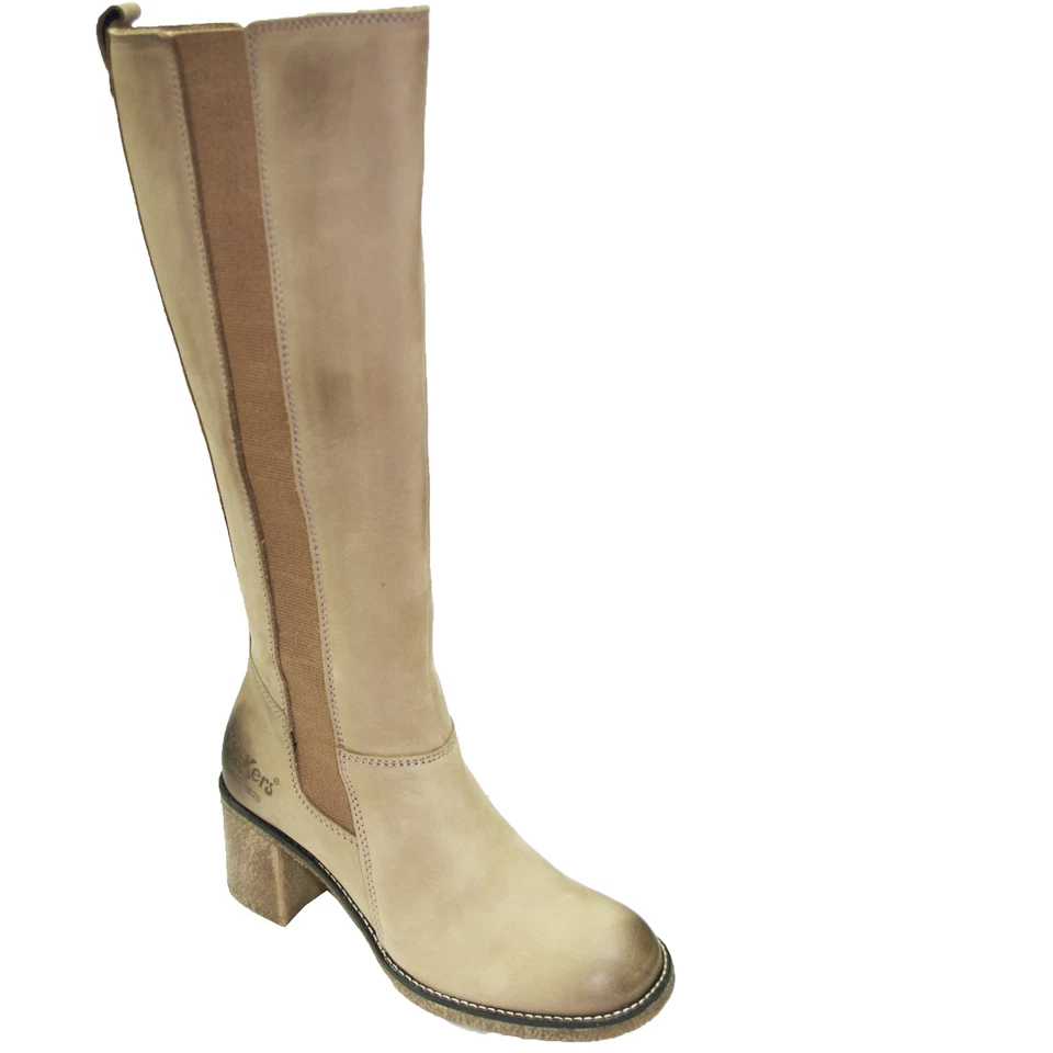 KICKERS Bottes femme KILFO  femme cuir nubuck beige vieilli taille 37 - Photo 1/4