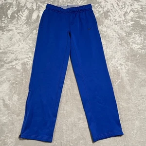 Nike Sweatpants Mens Medium Blue Track Lightweight Athletic Workout Wide Leg - Picture 1 of 8