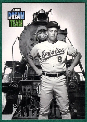 Tarjeta de béisbol Cal Ripken, Jr. - 1992 Score #884 - Baltimore Orioles Dream Team Foto 1 de 2