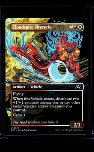 2025 MTG Magic The Gathering DFT Aetherdrift Borderless #321 Cloudspire Skycycle - Picture 1 of 2