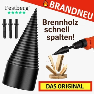 Festberg™ Bohrer Original Holzspalter Brennholzspalter Kegelbohrer Kegelspalter - Picture 1 of 7