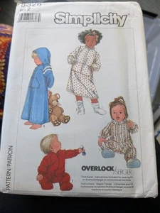 Pagliaccetto bambino 8326 taglia 2 semplicità non tagliato vintage - Foto 1 di 1