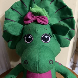 "Juguete de peluche de dinosaurio Barney & Friends Baby Bop de fábrica usado en excelente estado 12""" - Imagen 1 de 11