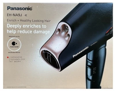 Panasonic EH-NA9J Nanoe Hair Dryer with Diffuser Quick Dry Rose Gold Black - Image 1 of 4