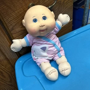 Cabbage Patch Kids Naptimes Babies Bald Blue Eye Girl Kitty Outfit 12" - Picture 1 of 1
