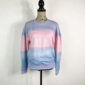 Derek Lam 10 Crosby NWT Women's Casey Watercolor Drop-Shoulder Sweatshirt XS - Picture 1 of 9