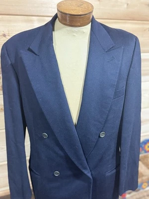 Blazer Giorgio Armani Etiqueta Negra Doble Pecho Para Hombre Azul Cachemira. 42 Foto 1 de 3