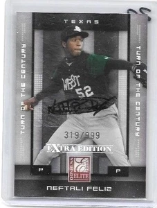 NEFTALI FELIZ 2008 DONRUSS ELITE EXTRA EDITION CERTIFICADO AUTÓGRAFO#/999 ROOKIE - Imagen 1 de 1