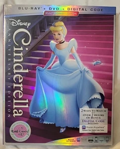 Disney Cinderella Anniversary Edition BLU-RAY DVD New sealed - Bild 1 von 4