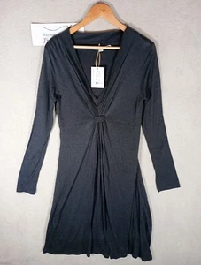 Boden Dress Womens 10 R Grey Soft Feel Wool Midi Lined Smart Casual Wear Winter  - Picture 1 of 16