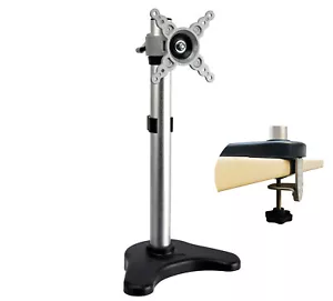 Monitor-Halterung Schreibtischhalterung 15" - 24" VESA SILVER BLACK - Bild 1 von 3