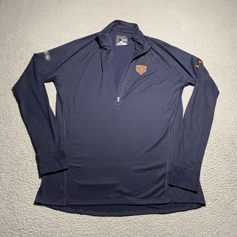 Chicago Bears Combine Authentic Under Armour Quarter Zip Women’s XL Blue Logo Cover
