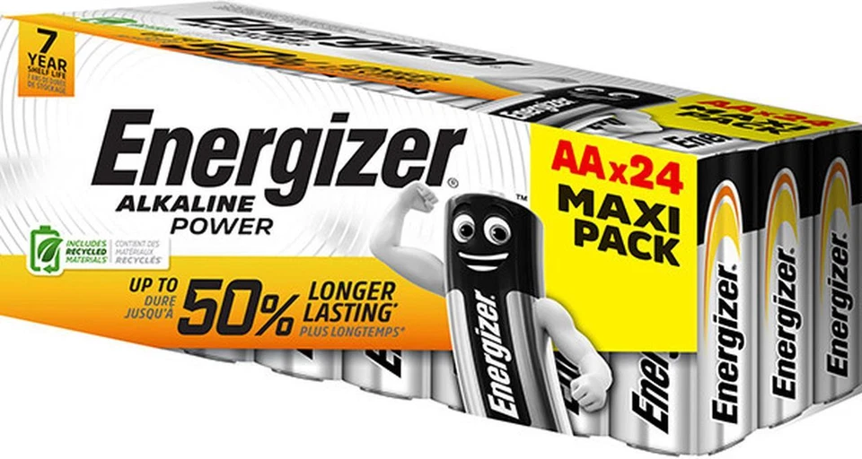Energizer Alcalina Power AA Caja De 24 Mignon Batería 1,5V LR06 E300456400 - Imagen 1 de 1