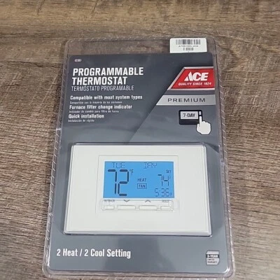 NUEVO ACE Termostato Programable Calefacción/Refrigeración Compatibilidad Universal 42361 Foto 1 de 4