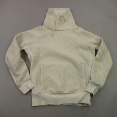 Prana Sweater Womens XS Long Sleeve High Neck Beige Pullover Pockets - Image 1 of 4