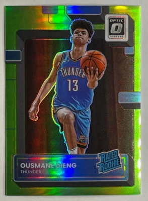 2022-23 Panini Optic OUSMANE DIENG - Rated Rookie Lime Green Prizm #220 #021/149 - Image 1 of 3
